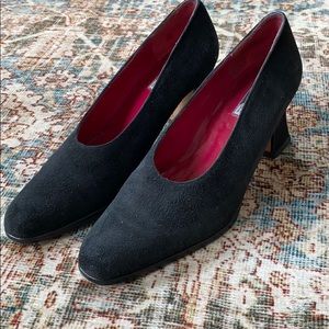 Charles Jourdan Suede Bis Pumps